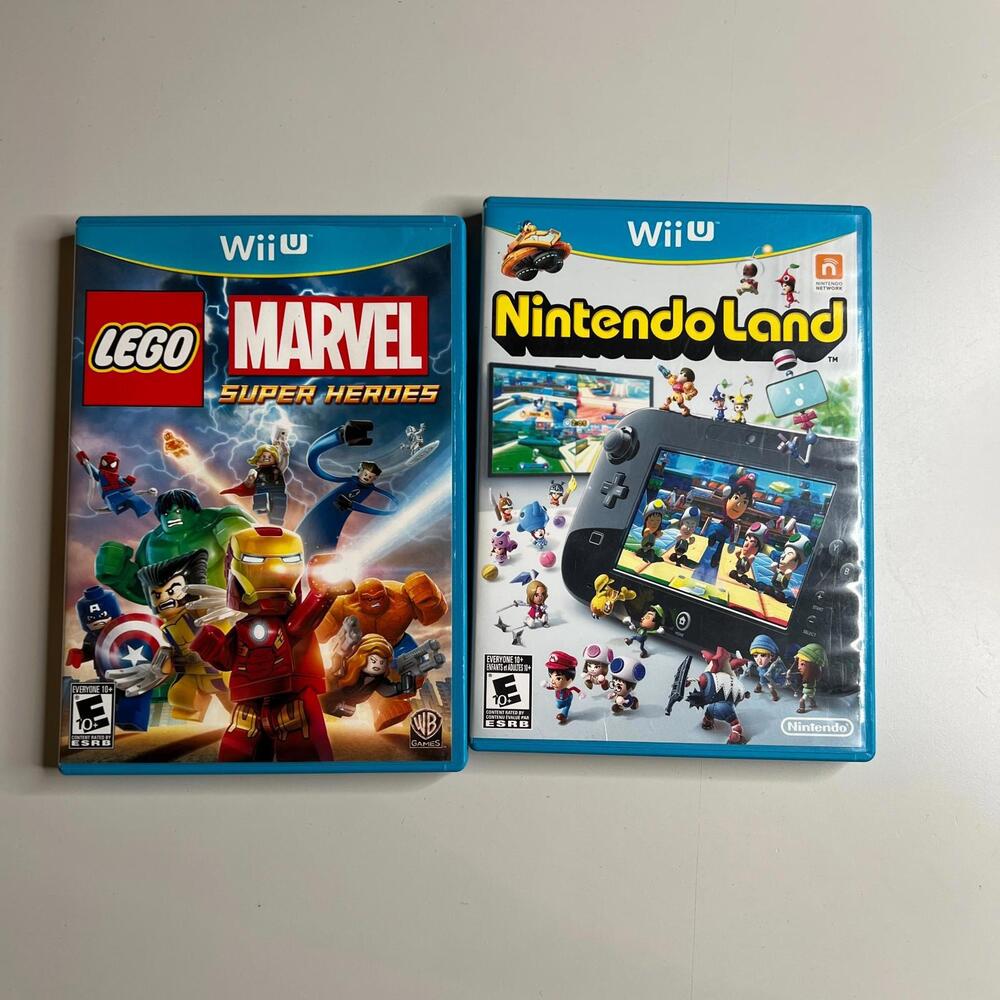 Lot of 2 Nintendo‎ Wii U Games - LEGO Marvel Super Heroes + Nintendo Land